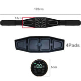 Electronic Abs Muscle Stimulator Waist Trimmers Abdominal Toning Belt Fitness Body Slimming Massager Weight Loss Massage - SANTARELLA