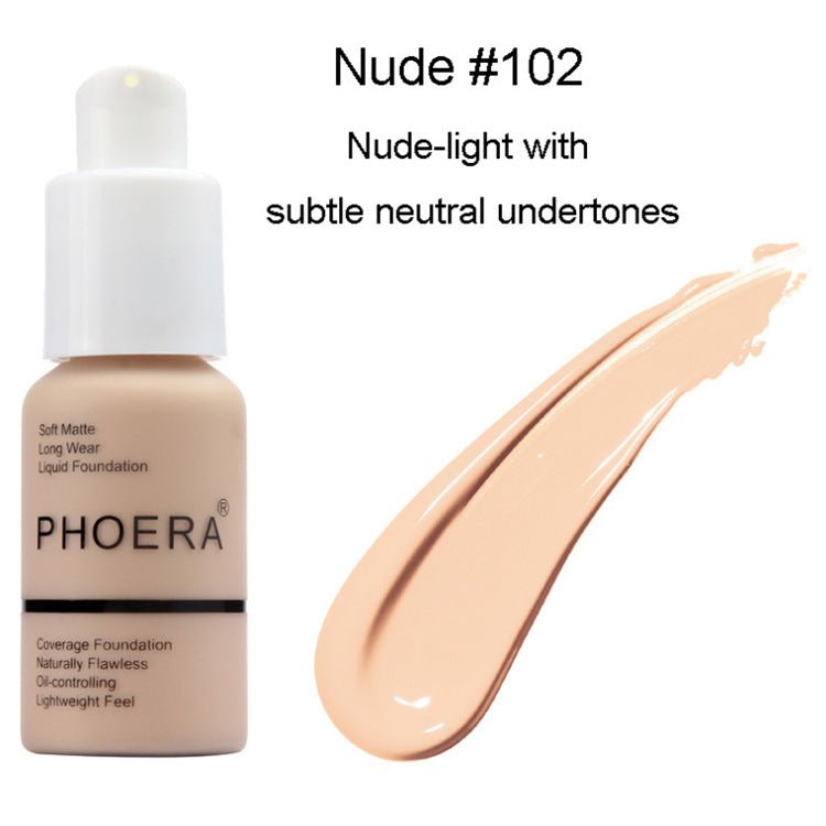 Explosive Press Type Oil Control Natural Color Matte Concealer Foundation Cream - SANTARELLA