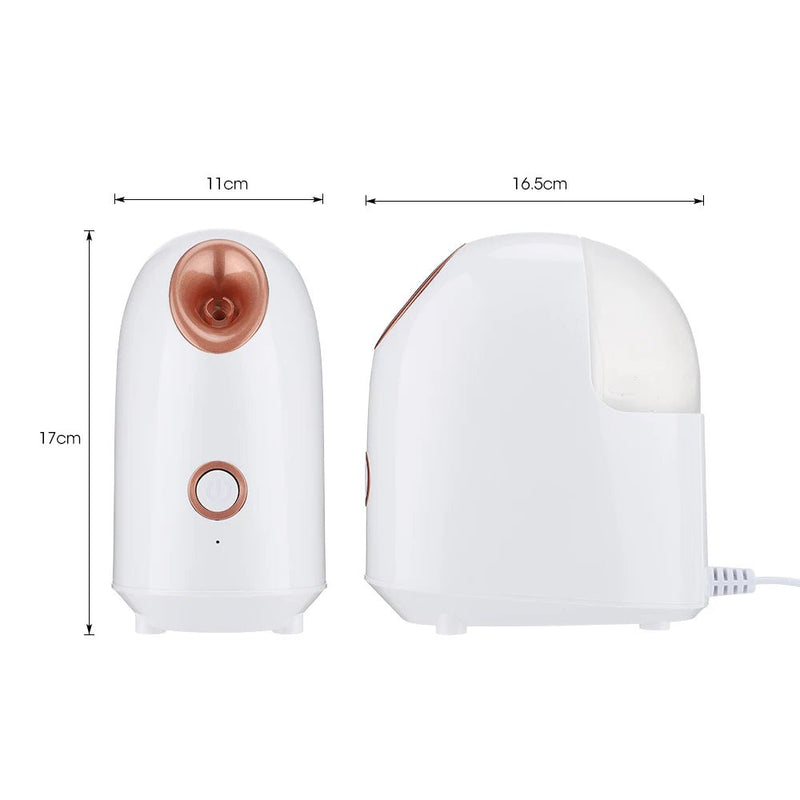 Facial Steamer Nano Ionic Hot Mist Face Steamer Home Sauna SPA Face Humidifier Atomizer for Women Men Moisturizing Unclogs Pores - SANTARELLA