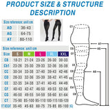Medical Compression Stockings Women Pantyhose Open Toe for Varicose Veins - SANTARELLA
