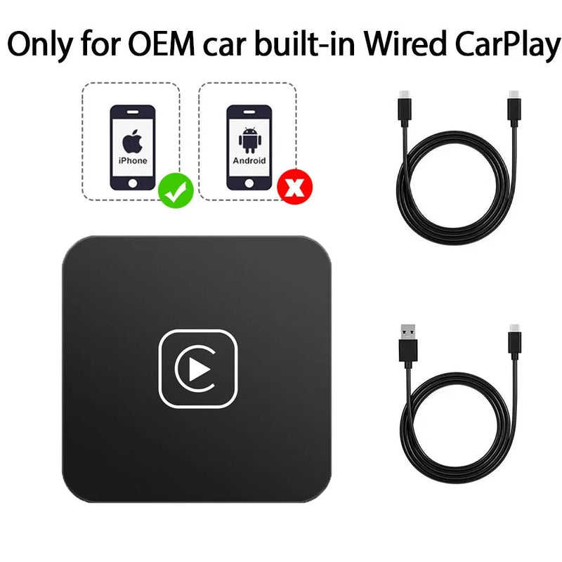 Mini Carplay&Auto Box Dongle Wired To Wireless For Audi Toyota Mazda Nissan Chevrolet Suzuki Subaru Kia Ford Opel Skoda Hyundai - SANTARELLA