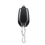 Mini Power Emergency Pod Keychain Charger With Type-C Ultra- 1500mAh Compact Mini Battery Pack Fast Charging Backup Power Bank - SANTARELLA