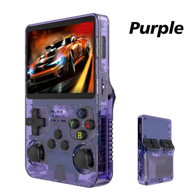 Open Source R36S Retro Handheld Video Game Console Linux System 3.5 Inch IPS Screen Portable Pocket Video Player R35S 64GB Games - SANTARELLA