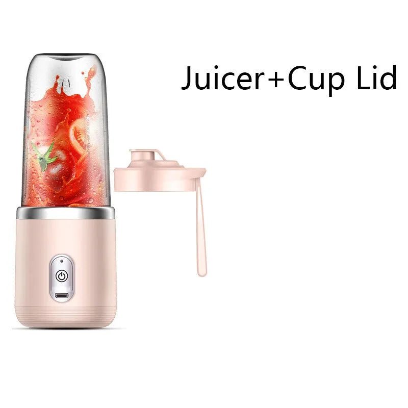 Portable Small Electric Juicer Stainless Steel Blade Cup Juicer Fruit Automatic Smoothie Blender Kitchen Tool - SANTARELLA