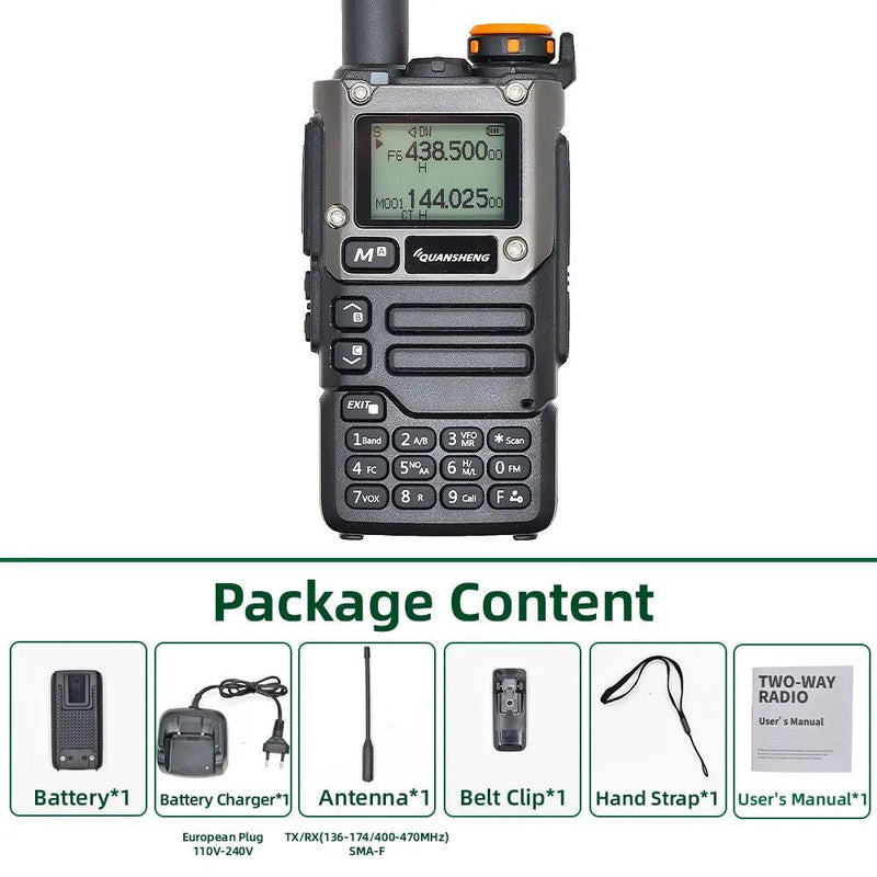 Quansheng UV K5 (8) Walkie Talkie Portable Am Fm Two Way Radio Commutator Station Amateur Ham Wireless Set Long Range Receiver - SANTARELLA