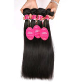 Real human hair straight wave human hair hair curtain natural color wig hair extension - SANTARELLA