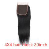 Real human hair straight wave human hair hair curtain natural color wig hair extension - SANTARELLA