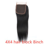 Real human hair straight wave human hair hair curtain natural color wig hair extension - SANTARELLA