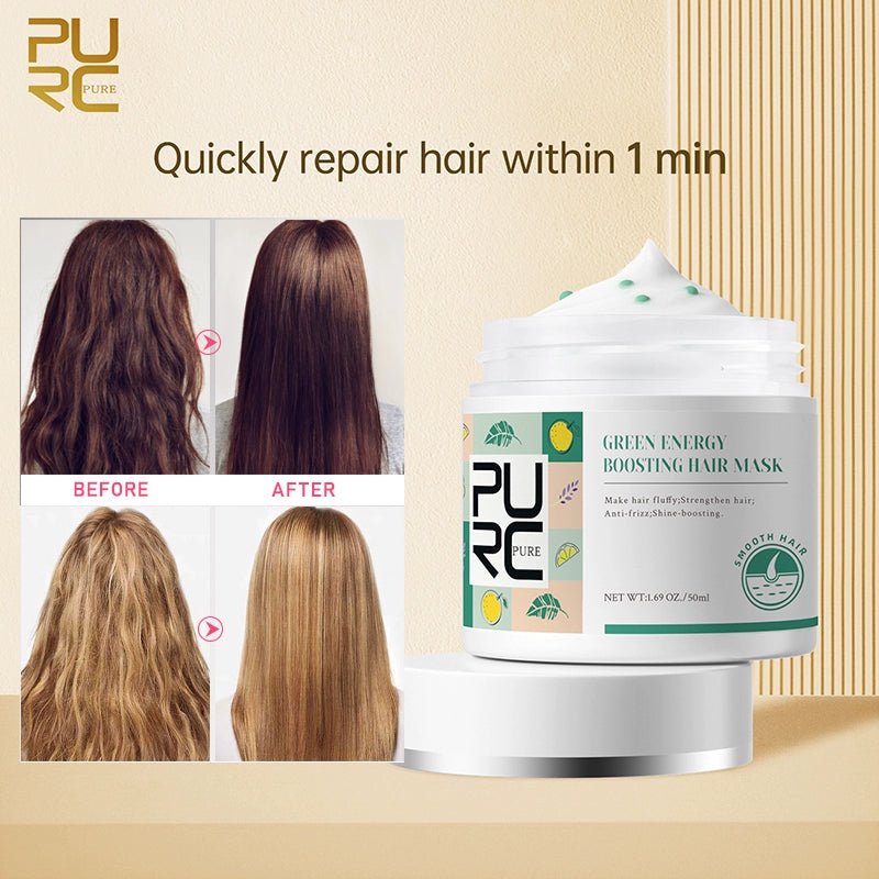 Repair Hair Mask Green Energy Keratin For Treatment Hair - SANTARELLA