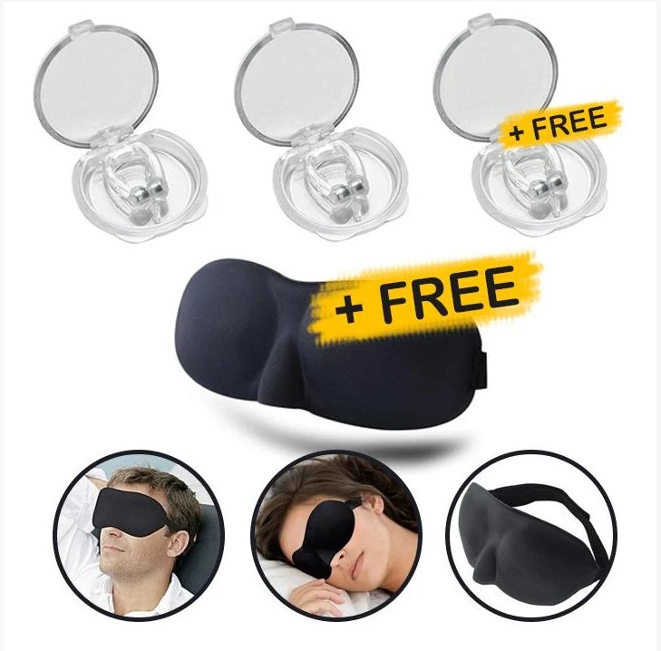 Silicone Magnetic Anti Snore Stop Snoring Nose Clip Sleep Tray Sleeping Aid Apnea Guard Night Device - SANTARELLA