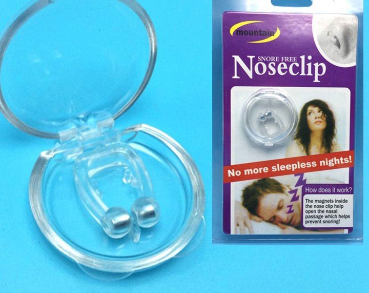 Silicone Magnetic Anti Snore Stop Snoring Nose Clip Sleep Tray Sleeping Aid Apnea Guard Night Device - SANTARELLA