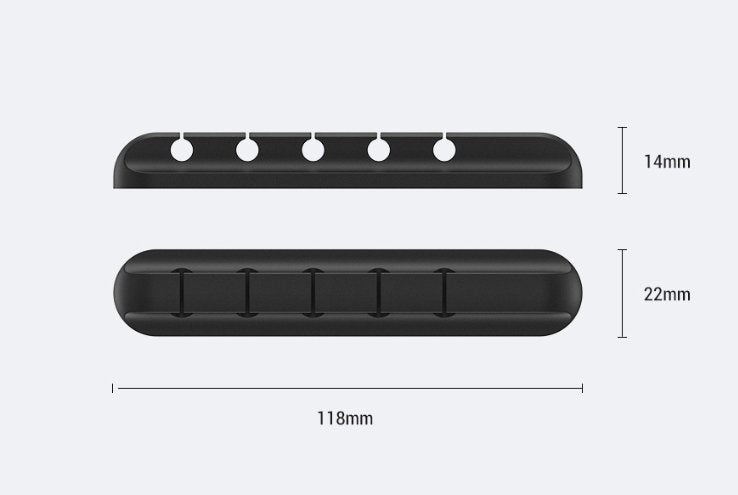 Silicone storage cable management cable clamp - SANTARELLA