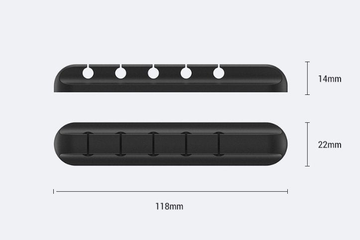 Silicone storage cable management cable clamp - SANTARELLA