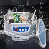 Ultrasonic Cleaner Ultrasonic Bath for Jewelry Parts Glasses Circuit Board Cleaning 628ml - SANTARELLA