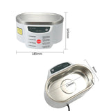 Ultrasonic Cleaner Ultrasonic Bath for Jewelry Parts Glasses Circuit Board Cleaning 628ml - SANTARELLA