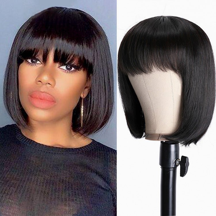 Unice Hair Full Machine Human Hair Wigs For Black Women - SANTARELLA