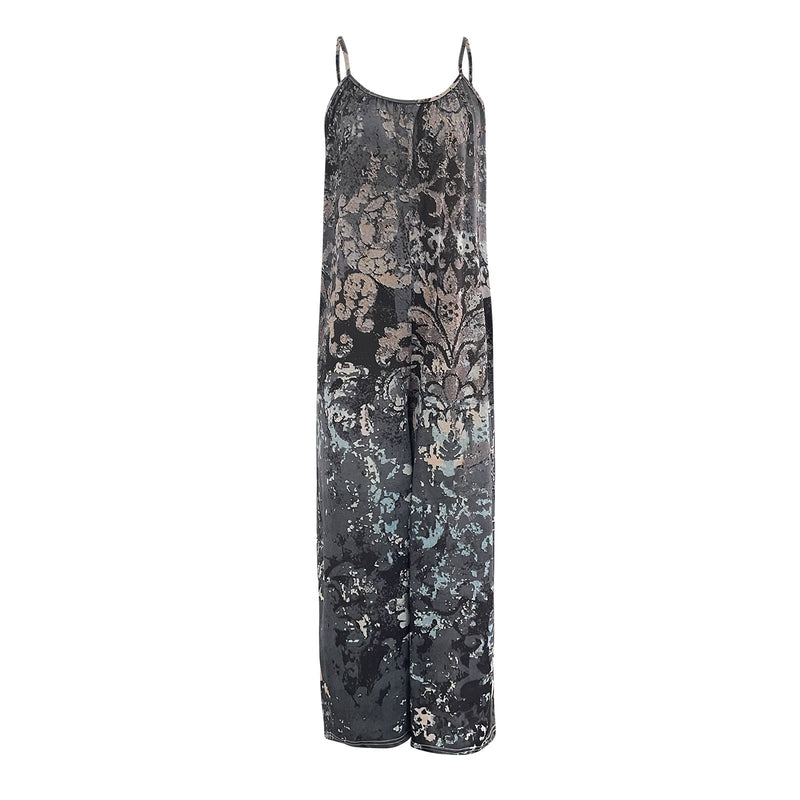 Women's Fashion Camisole Tie Dye Jumpsuit - SANTARELLA