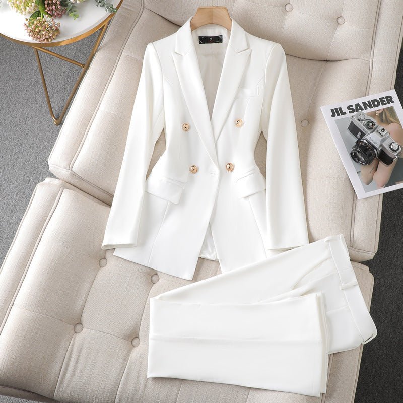 Women's Suit Jacket Bell-bottom Pants Business Suit - SANTARELLA