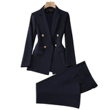 Women's Suit Jacket Bell-bottom Pants Business Suit - SANTARELLA