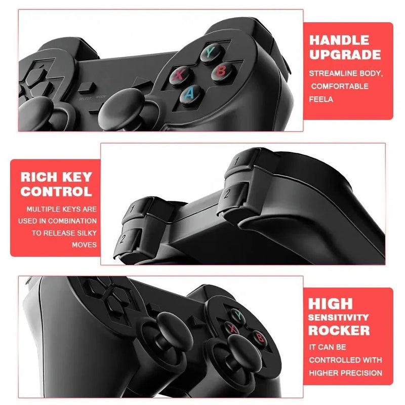 X2 Plus 256G 50000 Game GD10 Pro 4K Game Stick 3D HD Retro Video Game Console Wireless Controller TV 50 Emulator For PS1/N64/DC - SANTARELLA